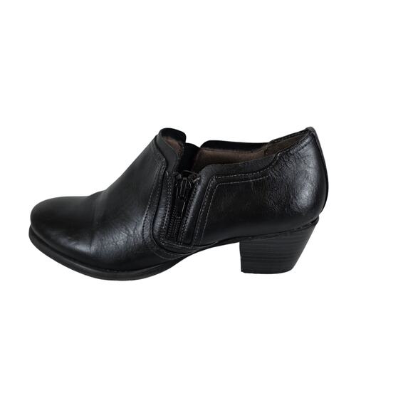 Natural Soul Black 2" Heels Side Zip Career 6.5M Enclosed  Comfy Shoes Kasta - Picture 1 of 12